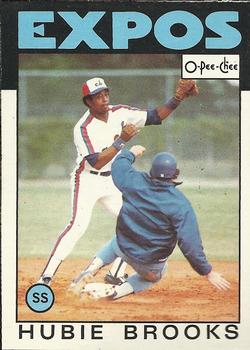1986 O-Pee-Chee Baseball Cards 308     Hubie Brooks